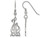 LogoArt Sterling Silver Alpha Chi Omega Medium Dangle Earrings