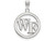 LogoArt Sterling Silver Wake Forest University Sm Pendant Necklace in Circle