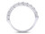 Diamond Wedding Band and Anniversary Ring 1.00 Carat (ctw G-H  I2-I3) in 14K White Gold - 08GDG102091100W-8