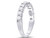 Diamond Wedding Band and Anniversary Ring 1.00 Carat (ctw G-H  I2-I3) in 14K White Gold - 08GDG102091100W-8