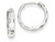 FJC Finejewelers 14k White Gold Bright-cut Hoop Earrings TL569B