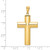 FJC Finejewelers 14k Yellow Gold Hollow Cross Charm K1206A