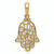 FJC Finejewelers 14k Yellow Gold Chamseh Charm D3807A