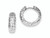 FJC Finejewelers Sterling Silver Rhodium Polished Bright Cut Hoop Earrings QE8524T