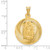 FJC Finejewelers 14k Yellow Gold Polished Bright Cut Lady Of Guadalupe Circle Charm K5632A