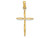 Finejewelers 14k Yellow Gold Bright Cut Stick Cross with Tapered Ends Charm