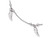 FJC Finejewelers Sterling Silver Polished Feather Anklet W/1in Ext LESQLF3609T