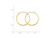 FJC Finejewelers 14k Yellow Gold 1.25mm Endless Hoop Earring XY1207A