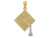 FJC Finejewelers 14k Two-tone Gold 3d Graduation Cap with Moveable Tassel Charm C4019C