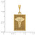 FJC Finejewelers 14k Yellow Gold Caduceus Charm C1612A