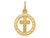 FJC Finejewelers 14k Yellow Gold Eternal Life Cross Charm C1314A