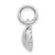 FJC Finejewelers 14k White Gold Barbell Charm WCH133B