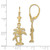 Finejewelers 14k Yellow Gold Double Palm Trees with Tall Trunks Leverback Earrings