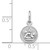 FJC Finejewelers 14k White Gold Small Polished Angel Charm WCH47B