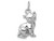 FJC Finejewelers 14k White Gold Cat Charm WCH92B