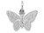 FJC Finejewelers 14k White Gold Butterfly Charm WCH81B
