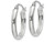 FJC Finejewelers 14k White Gold Polished 2.75mm Oval Tube Hoop Earrings TF113B