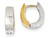 FJC Finejewelers 14 kt Two Tone Gold Polished Hinged Hoop Earrings TM583C