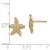 Finejewelers 14k Yellow Gold Starfish Post Earringstextured - TE783A
