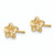 FJC Finejewelers 14k Yellow Gold Plumeria Flower Post Earrings TC623A
