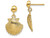 Finejewelers 14k Yellow Gold Scallop Shell with Beaded Tips Dangle Earrings