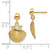 Finejewelers 14k Yellow Gold Scallop Shell with Beaded Tips Dangle Earrings
