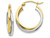 FJC Finejewelers 10k Two-tone Polished Hinged Hoop Earrings in 10 kt Two Tone Gold LESTA38BF