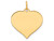 FJC Finejewelers 14k Yellow Gold Heart Disc Charm 18 x 22mm XM52909A