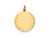 FJC Finejewelers 14k Yellow Gold .018 Gauge Engravable Scalloped Disc Charm 18 x 23mm XM17618A