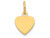 FJC Finejewelers 14k Yellow Gold Plain .011 Gauge Engravable Heart Disc Charm XM19311A
