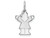 Finejewelers 14k White Gold Mini Girl Charm - XK841B