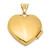 FJC Finejewelers 14k 18mm Polished Heart-shaped Floral Locket Pendant Necklace 18 inch chain included 14 kt Yellow Gold XL518A