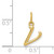 FJC Finejewelers 14k Yellow Gold Initial Charm YC1060VA