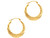 Finejewelers 10 Kt Yellow Gold 10k Textured Graduated Hoop Earring With 472128W