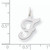 FJC Finejewelers 14 kt White Gold Die Struck Initial F Charm YC249FB