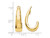 FJC Finejewelers 14k Yellow Gold J Hoop Earring Jackets YE1101A