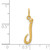 FJC Finejewelers 14k Yellow Gold Initial Charm YC1060JA
