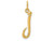 FJC Finejewelers 14k Yellow Gold Initial Charm YC1060JA