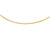 Finejewelers 14 Kt Yellow Gold 16 Inch 2.0mm Bright Cut Classic Omega Necklace with Lobster Clasp 472061A