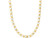Finejewelers 14 Kt Two Tone Gold 22 Inch 7mm Oval Necklace with Lobster Clasp