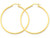 FJC Finejewelers 14k Yellow Gold 2mm Square Tube Hoop Earrings T1072A