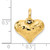 FJC Finejewelers 14k Yellow Gold Faceted Puffed Heart Charm S1449A