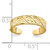 Finejewelers 14k Yellow Gold Adjustable Leaf Design Toe Ring