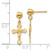 FJC Finejewelers 14k Yellow Gold Polished Crucifix Post Earrings REL179A