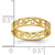 Finejewelers 14k Yellow Gold Scroll Cut-out Band Toe Ring [size 2] Beaded