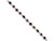 FJC Finejewelers Sterling Silver Garnet Bracelet QX585GAT