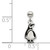 Sterling Silver Mio Memento Enamel Dangle Penguin Bead Charm QMM188T