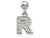 Sterling Silver Mio Memento Dangle Letter R Bead Charm QMM190RT