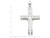 FJC Finejewelers Sterling Silver Cubic Zirconia Cross Pendant Necklace Chain Included QP1490T