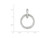 FJC Finejewelers Sterling Silver Cubic Zirconia Circle Pendant Necklace Chain Included QP1461T